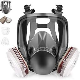6800 Full Face Respirator Mask - Reusable Respirator mask, Gas Mask with 6001CN Activated Carbon Air Filter, Suitable for Painting, Dust, Epoxy resin, Chemicals, Organic Gas, Welding, Polishing-picture-20