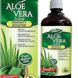 Dabur Aloe Vera Juice - 1L | Ayurvedic Health Juice For Good Skin & Hair Health | Detoxifies & Rejuvenates Skin & Body | Good For Liver & Digestive Health | Immunity Booster-14