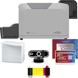 Bodno Seaory S26 Single Sided ID Card Printer & Complete Supplies Package ID Software and Camera - Silver Edition-image-27