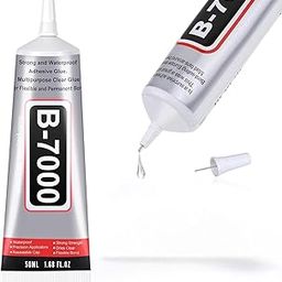 MultiFct B7000 (50ML) Glue for Mobile Phones, Shoes, Jewellery, Clothes, Beads, Glass, Stones, Aari Work, Craft, DIY Repairs - Strong Adhesive for Fabric, Metal, Wood, and Plastic (Pack of 1)-25