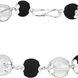 Crystal Heaven Certified Karungali Bracelet with Sphatik - 8mm Original Karungali with Lab Certificate, Authentic Karungali Malai Original for Men and Women - Pre Energized Black Ebony Wood (Regular)-image-34