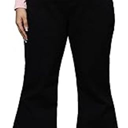 Extra Flare High Rise Stretchable Plus Size Jeans for Women-image-50