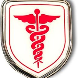 Sakuun Big Size 3.94 X 3.35 inch-3D Metal Chrome Sticker Doctor Emblem Badge-Stylish Logo for Cars, Bikes & More- Express with Style for Doctors.-28