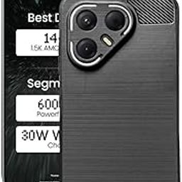 CaseKart Ultimate Black Armor Back Cover Case for Tecno Pova 7 Pro 5G; Sleek, Stylish, and Unbeatable Protection | Carbon Fiber Rugged Armour (Black).-image-66