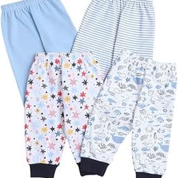 Sky Blue & White Full Length Boys Pyjamas Pack Of 4 (Peb8825)-image-29