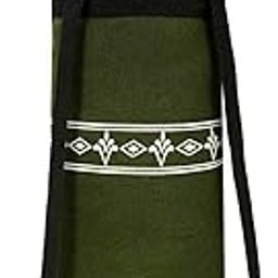 PANFIKH Dual Strap Yoga Mat Cover Bag for Thick Yoga Mat for Women, Yoga Mat Bag with Drawstring Opening and Zipper Pocket, Large Yoga Mat Carry Bags with Adjustable Straps - 32x10.5 cm (Olive Green)-image-32
