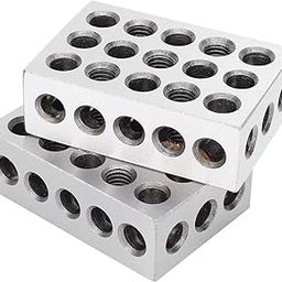 23 Hole Blocks, 1 Pair 0.0002 Inch Ultra Precision Machinist Tools for Machinist for Industrial Supply-17