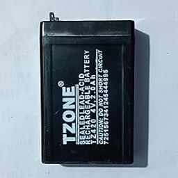Sealed Lead Acid Rechargeable Battery 4V (Pack of 1) Select (0.4Ah, 0.5Ah, 1Ah, 1.5Ah, 2Ah) Ampere-Hour Size- (2Ah)-image-60