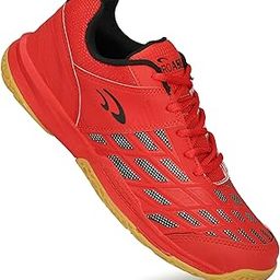PRO ASE Men's Red Non-Marking Sole Shoes for Badminton, Table Tennis, Volleyball | TRU Cushion/Shape_011-image-17