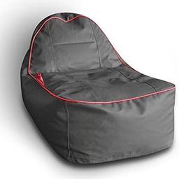 Style Homez Premium Leatherette Video Rocker Lounger Bean Bag L Size Grey Color Cover Only-image-24