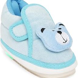 Led Chu-Chu Fur Blue Shoes with Double Strap for Baby Boys & Baby Girls (for 12-15 Months, 15-18 Months, 18-21 Months, 21-24 Months)-image-90