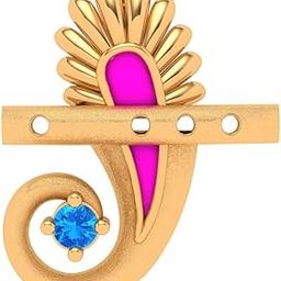 14KT (585) Yellow Gold BIS Hallmark Flute Pendant For Women - 0.6 Grams-image-92