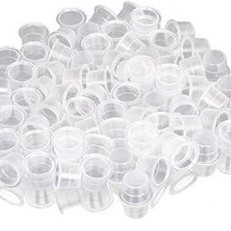 SIGMA PRO Plastic Tattoo Ink Cups, White Tattoo Pigment Ink Cups Tattoo Ink Cups for Professional Tattoo Artist Holding Pigment Size Small 100 pcs-48