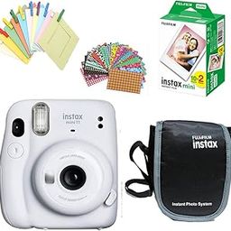 Mini 11 Instant Camera + 20 Photo Shots + Photo Hanging 1 Set + Photo Stickers 1 Set + Carrying Case - Ice White, Mini 11-picture-19