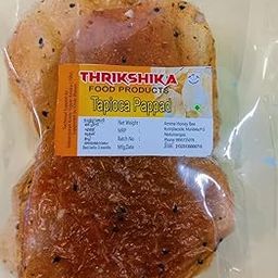 THRIKSHIKA Tapioca Pappad or Kappa Pappadam 10 NOS Crisp, Light, and Deliciously Crunchy-image-57