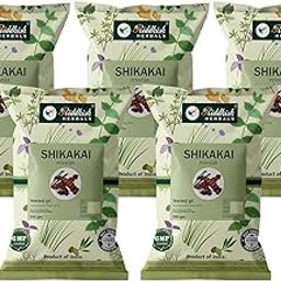 Riddhish HERBALS Natural Shikakai Powder for Hair Growth - Ayurvedic Herb Hair Conditioner - Hair Strengthening, Shine, Conditioning - For All Hair Type Pack of 5 (100gm Each)-image-48