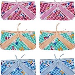 MW PRINTS Outside Printed Plastic & Inside Soft Cotton Towel Waterproof Washable & Reusable Nappy/Diaper/Langot for New Born Baby (Pack of 6, 0-6 Months)-14