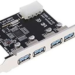 MERISHOPP 2Xpci-E USB 3.0 Hub Adapter Expansion Card 4 USB Port W/4Pin Power Supply Port|Computers/Tablets & Networking | Computer Cables & Connectors | Drive Cables & Adapters-39