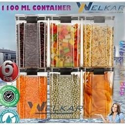 Containers Grocery Storage Containers | Transparent | Dishwasher Safe BPA Free Plastic Storage Container Kitchen Accessories It|Design - 6990 for Home and Kitchen-image-93
