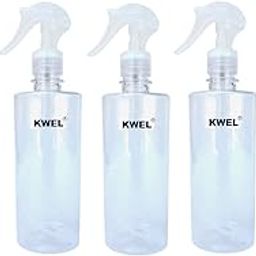 KWEL Empty Transparent Trigger Spray Bottle for Sprayer Unbreakable Plastic Sanitizer Multipurpose Mist Spray Bottle 300 ml - Pack of 5 (White)-19