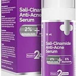 The Derma Co Sali-Cinamide Anti-Acne Face Serum I 2% Salicylic Acid & 5% Niacinamide I Fights Active Acne & Treats Acne Marks I Serum For Acne Prone & Oily Skin I Power Of 2 Actives - 30ml-43