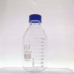 ISKO® Borosilicate Glass Reagent Bottle With Screw Cap, 1000ml-0