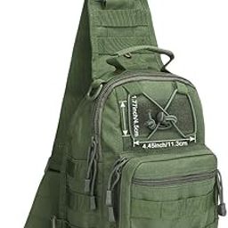 Shoulder Tactical Military Bag Pouch | 7.87 X 5.51 X 9.87 inches, Army Green-image-20
