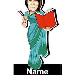 Printkart Teacher Professional Caricatures, Customize Gifts Personalized Caricature with Your Changing face (Teacher -3)-image-69