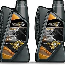 Cellforce 20W40 Synthetic Blend Engine Oil for Bikes, 900 ML - API SN, JASO MA2, High Performance motorcycle oil (Pack 1)-image-44