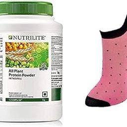 Nutrilite All Plant Protein Powder 1kg and and girls/women thin socks free size [1 Pair] [Assorted]-image-32