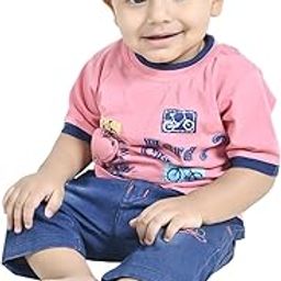 Baby Boys Printed Half Sleeves Shorts With T-Shirt Set-picture-2