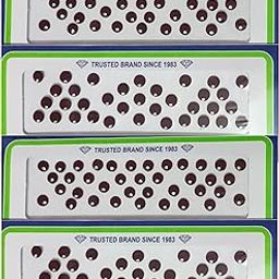 DeLegarde® Velvet Round Maroon Bindis for Women with Shiny Stone (4 Packets)-16
