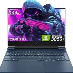 HP Victus 15 Gaming Laptop (NVIDIA RTX 3050 4GB, 15.6" FHD 144Hz IPS, Intel 12th Gen i5-12450H, 32GB DDR4 RAM, 1TB SSD) Backlit Keyboard, Wi-Fi 6, Ethernet, HD Webcam, Bluetooth 5.3, Win 11 Home, Blue-picture-15