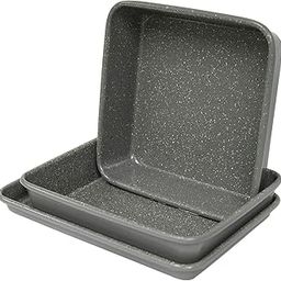 casaWare 3pc Ultimate Series Commercial Weight Toaster Oven Bakeware Set (Silver Granite)-image-79