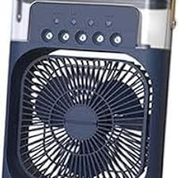 Drumstone Assurance – 𝟏𝟓-𝐘𝐞𝐚𝐫 𝐖𝐚𝐫𝐫𝐚𝐧𝐭𝐲 Rechargeable Air Cooler Fan with LED Lighting – 4-in-1 Cooling, Airflow Control, Humidifier & Purifier for Bedroom, Patio, RVs, Camping, Office-20