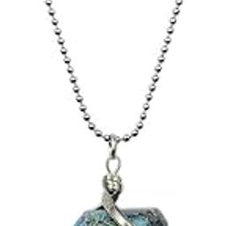 15 Grams Natural Apatite Pendant for Men and Women in wire Wrap with Chain (Apatite Locket)-image-2