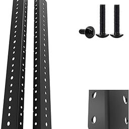 Jingchengmei 8U Rack Rail Kit with Hardware - 2 Pieces (8U, Black)-image-72