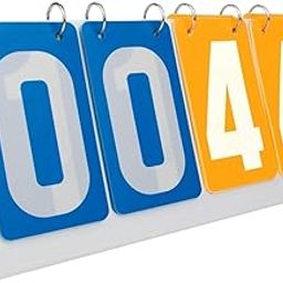 Flip Number Score Board Sport Scoreboard for Basketball Volleyball Football Blue Yellow | Other Sporting Goods-image-11