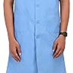 Doctor's Apron Lab Coat Half Sleeves Long-image-90