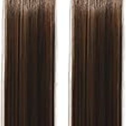 Paradise® Brown with Golden Highlights Hair Extensions 22 inches, Pack of 2 Clip-based Straight Colored Hair Streaks for Women & Girls, 2-Tone Party Funky Synthetic Hair Patches-image-87
