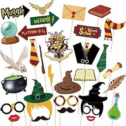 30PCS Party Photo Booth Props, Party Photo Booth Props for Kids Birthday Party Supplies-image-37