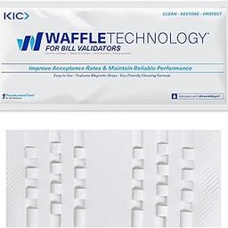 Waffletechnology Bill Acceptor Cleaning Cards White w/ Miracle Magic (15 cards)-28