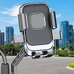 Universal Bike GPS Phone Mount, One Hand Operation and 360° Rotatable Phone Holder for Scooty and ATV Scooter, Compatible with All Smartphones 4" - 6.9", Rearview Mirror Version (XY-089)-picture-21