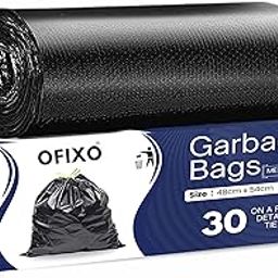 OFIXO - Premium Garbage Bag - Medium Size -19X21 Inches - (Each 30 Bags) for Dustbin/Trash (Pack of 1)-picture-32