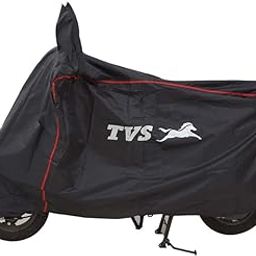 TVS Bike Cover for Rain with UV Protection & Dustproof, Universal Fit, Water Resistant & All Weather Protection with Two Wheeler Cover|Keeps Bike Cool|Perfect Bike Body Cover|Easy to Use- Black-6
