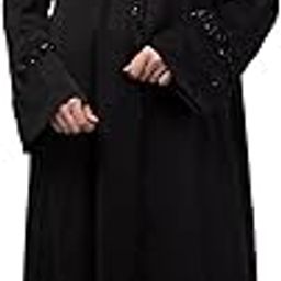 coat collar hand embroidery Abaya-image-26