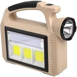 MIXEN Solar-Powered LED Flashlight - Portable, Bright Handheld Torch with COB Side Light for Camping, Hiking & Emergencies - Durable ABS Material-38