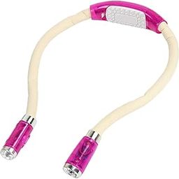 HEAVENGLOW Neck Reading Light Over Neck Battery Powered Book Reading Lamp in Bed Pink-image-60