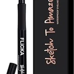 FLiCKA Sketch to Amaze-Waterproof Eyeliner Pen - Black -1.5gm-picture-26