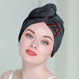 MIDASTRA FASHION® Grey Hair Towel WRAP Microfiber Absorbent Towel Hair-Drying Magic Hair WRAP Towel Super Quick-Drying Towel Hair Dry Cap Salon Towel-image-23